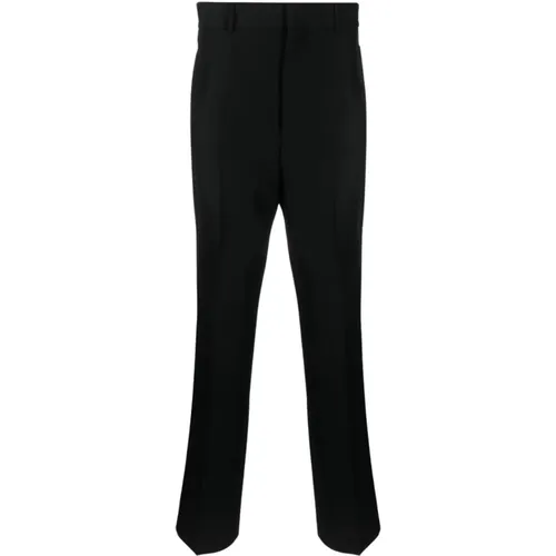 Stripe-Detail Cotton Tailored Trousers , male, Sizes: M, L - Palm Angels - Modalova