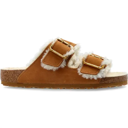 Sliders, male, , Size: 7 US Sandals Arizona Bold Shearling - Birkenstock - Modalova