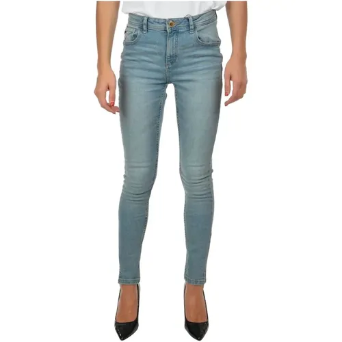 Elegante Hellblaue Skinny Jeans , Damen, Größe: W30 - YES ZEE - Modalova