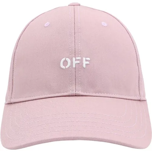 Embroidered Hats Caps , female, Sizes: M - Off White - Modalova