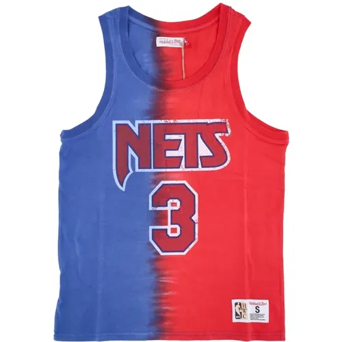 Sportswear, male, , Size: L NBA Tie Dye Tank Petrovic No 3 - Mitchell & Ness - Modalova