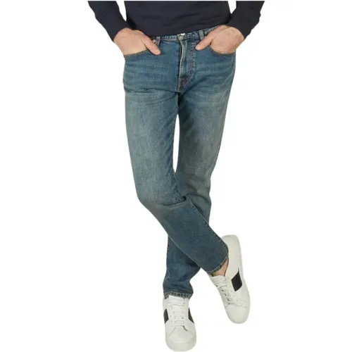 Moderne Slim Fit Braune Jeans , Herren, Größe: W33 - PS By Paul Smith - Modalova