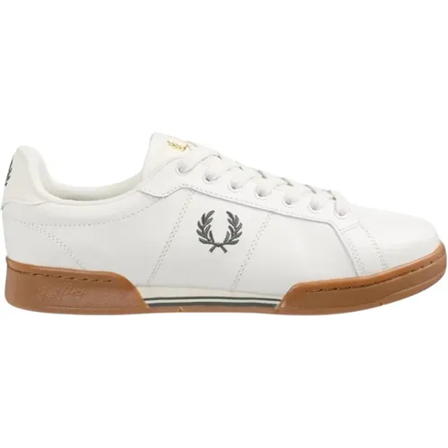 Sneakers, male, , Size: 8 US Beige Caramel Sneakers B722 - Fred Perry - Modalova