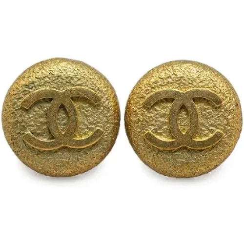 Pre-owned Jewellery, female, , Size: ONE SIZE Pre-owned Metal earrings - Chanel Vintage - Modalova