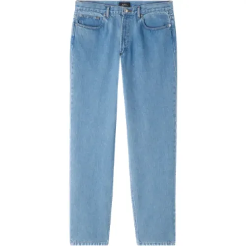 Straight Jeans, male, , Size: W33 High-waisted Light Jeans - A.p.c. - Modalova