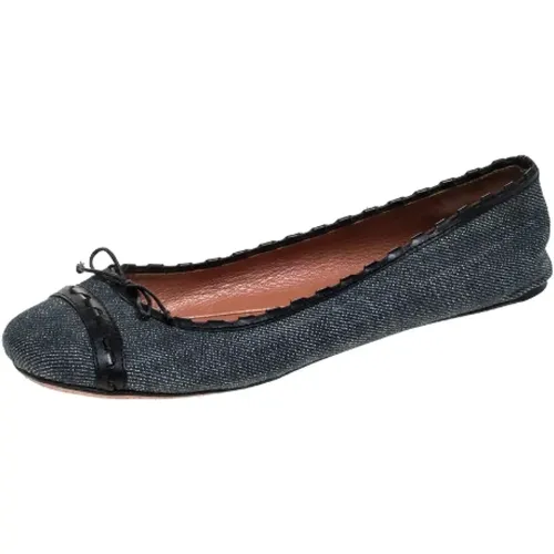 Pre-owned Denim flats , female, Sizes: 4 UK - Alaïa Pre-owned - Modalova