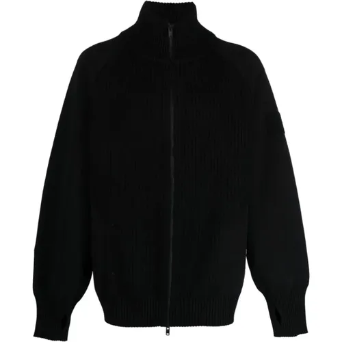Knitted Mohair Blend Sweatshirt with Zip Fastening , male, Sizes: M - Y-3 - Modalova