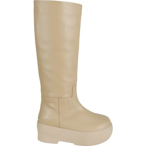 Gia Couture Boots Sand , female, Sizes: 3 UK, 4 UK, 7 UK, 5 UK - Gia Borghini - Modalova