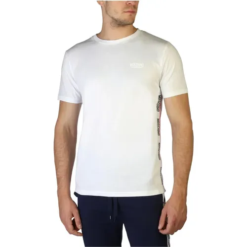 Herren Logo Baumwoll T-Shirt , Herren, Größe: M - Moschino - Modalova