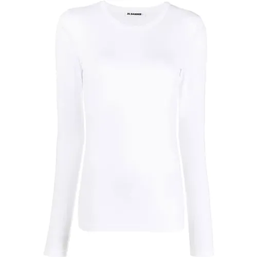 Cloud Crew Neck T-shirt , Damen, Größe: M - Jil Sander - Modalova