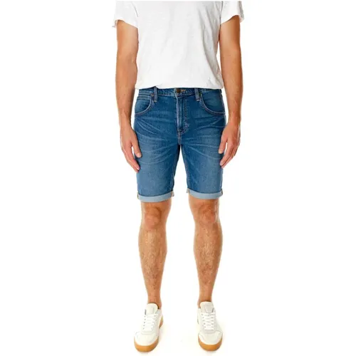 Denim 5-Pocket Shorts Regular Fit , Herren, Größe: W36 - Lee - Modalova