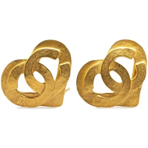 Pre-owned Jewellery, female, , Size: ONE SIZE Pre-owned Metal earrings - Chanel Vintage - Modalova