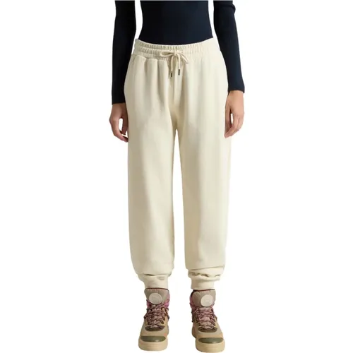 Gemütliche Baumwoll-Loungehose , Damen, Größe: M - Woolrich - Modalova