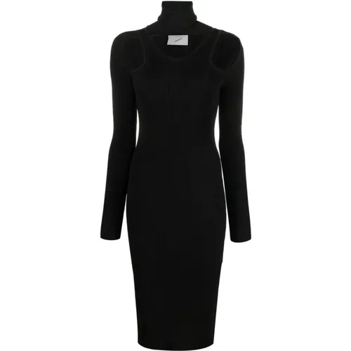 Knit Dress Cut-Out Style , female, Sizes: S, L, XS, M - Coperni - Modalova