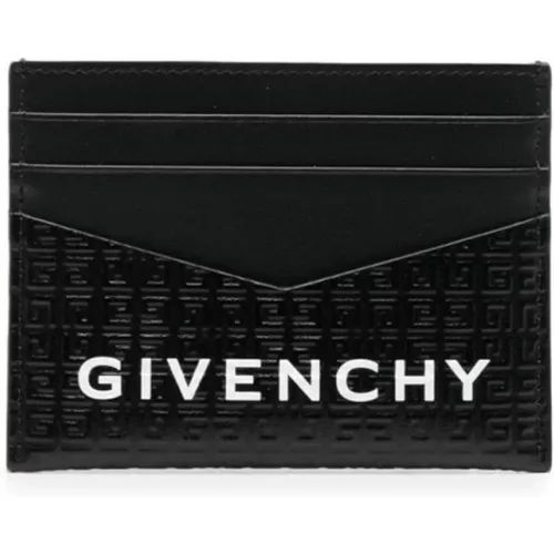 Schwarzes 4G Logo Kartenetui Geldbörse - Givenchy - Modalova