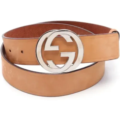 Pre-owned Belts, female, , Size: ONE SIZE Pre-owned Leather belts - Gucci Vintage - Modalova