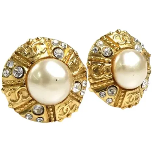 Pre-owned Jewellery, female, , Size: ONE SIZE Pre-owned Metal earrings - Chanel Vintage - Modalova