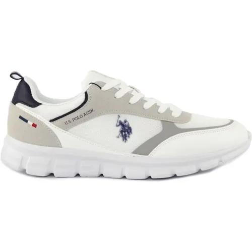 Sneakers, male, , Size: 9 US White Casual Sneakers - U.s. Polo Assn. - Modalova