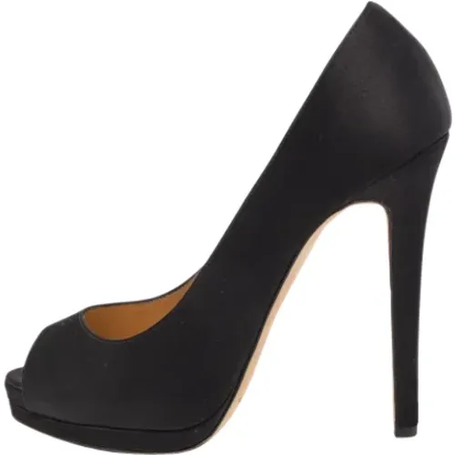 Pre-owned Satin heels , Damen, Größe: 38 1/2 EU - Oscar De La Renta Pre-owned - Modalova