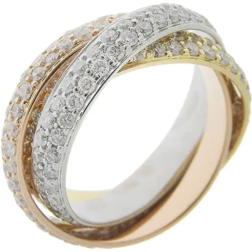 Pre-owned Gold rings , female, Sizes: ONE SIZE - Cartier Vintage - Modalova