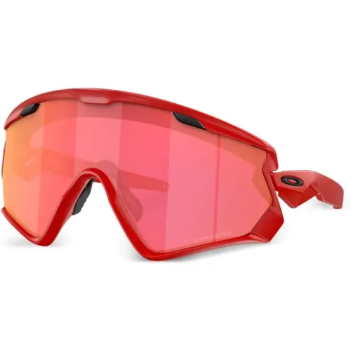 Rote Verspiegelte Goggle-Style Sonnenbrille - Oakley - Modalova