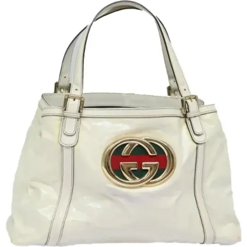 Pre-owned Tote Bags, female, , Size: ONE SIZE Pre-owned Canvas gucci-bags - Gucci Vintage - Modalova