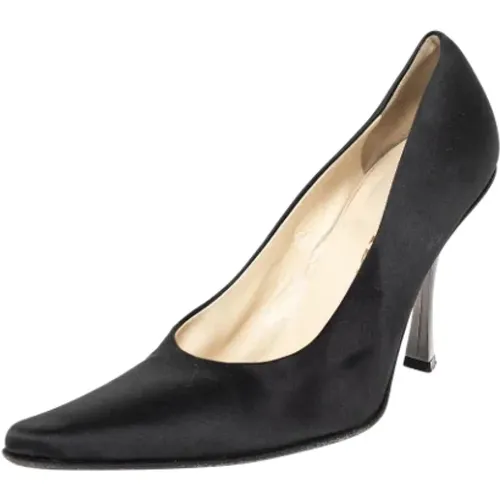 Pre-owned Pumps, female, , Size: 8 1/2 US Pre-owned Satin heels - Prada Vintage - Modalova