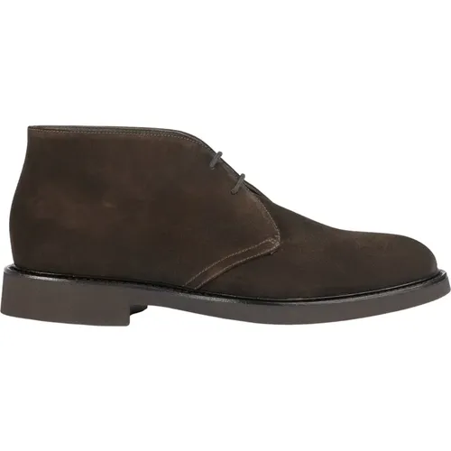Lace-up Boots, male, , Size: 8 US Lace-up Suede Ankle Boots - Doucal's - Modalova