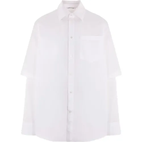 Cotton Poplin Shirt , male, Sizes: XL, L, M, S - Wood Wood - Modalova