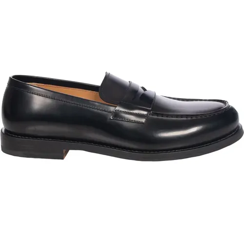 Loafers, male, , Size: 9 1/2 US Leather College Moccasin Shoe - Henderson - Modalova