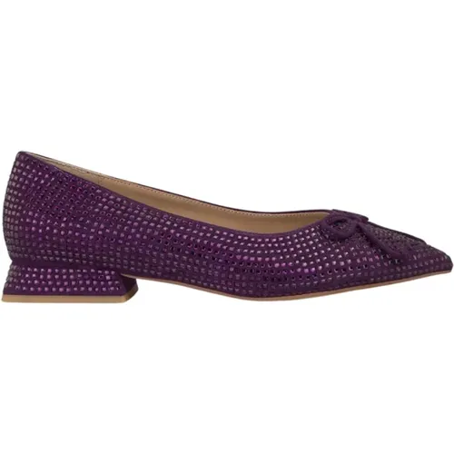 Glitter Bow Ballerina Flats , female, Sizes: 5 UK, 3 UK, 9 UK, 6 UK, 4 UK - Alma en Pena - Modalova