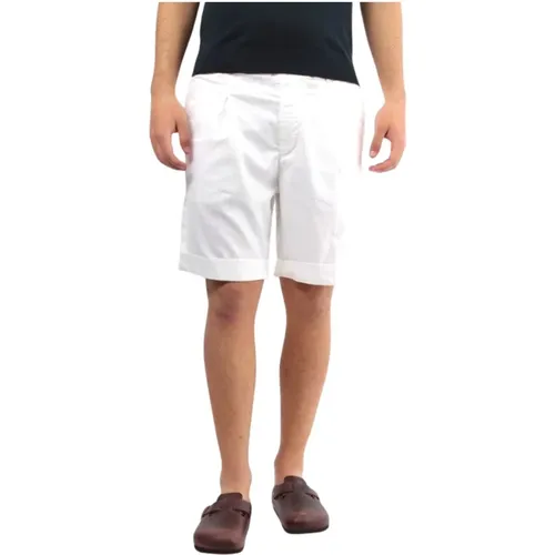 Weiße Bermuda Shorts Komfort Fit Mike , Herren, Größe: M - 40Weft - Modalova