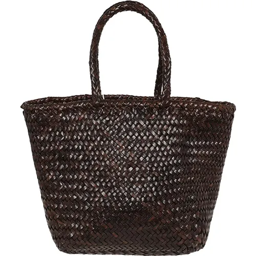 Handbags, female, , Size: ONE SIZE Handwoven Leather Jump Basket - Dragon Diffusion - Modalova