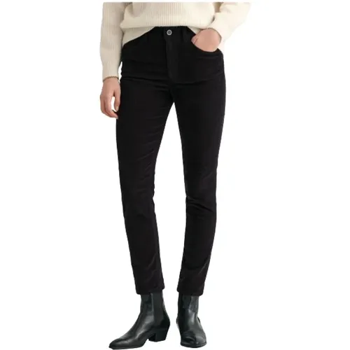 Slim Velvet Jeans , female, Sizes: W32, W28, W29, W26 - Gant - Modalova