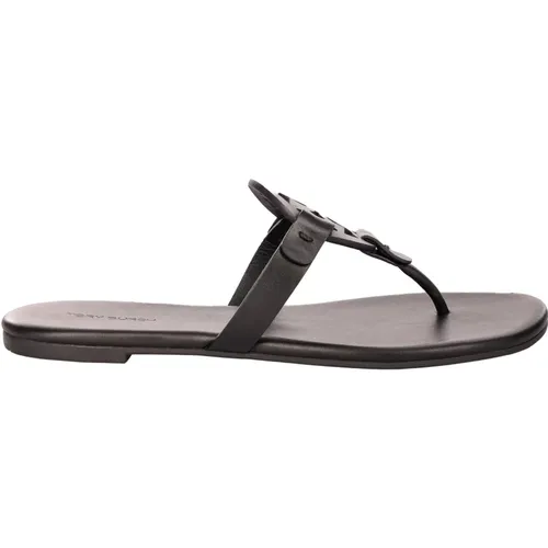 Leder Sandalen für warmes Wetter , Damen, Größe: 37 1/2 EU - TORY BURCH - Modalova