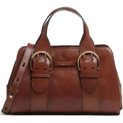 Elena Double Function Leather Bag , female, Sizes: ONE SIZE - The Bridge - Modalova