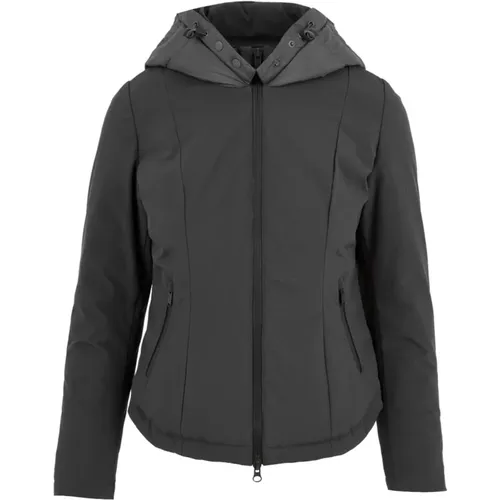 Lead Grey Piumino Coat , female, Sizes: M, XS - BomBoogie - Modalova