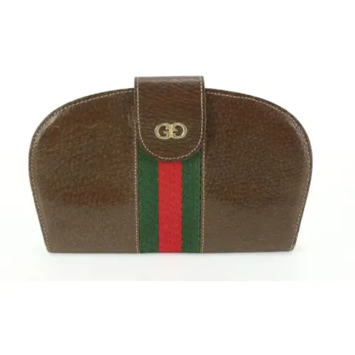 Pre-owned Wallets, female, , Size: ONE SIZE Pre-owned Leather wallets - Gucci Vintage - Modalova