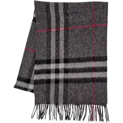Pre-owned Scarves, female, , Size: ONE SIZE Pre-owned Cashmere Scarf - Burberry Vintage - Modalova