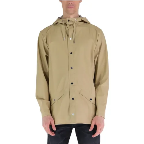 Waterproof Parka , male, Sizes: L, M - Rains - Modalova