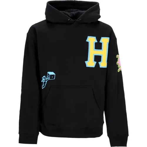 Hoodies, male, , Size: XL Hoodie with Adjustable Hood and Front Pocket - HUF - Modalova