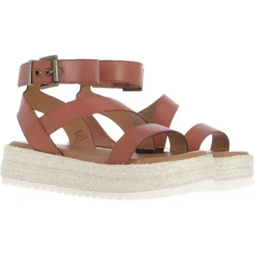 Astley Tan Leder Plateau Sandalen - Barbour - Modalova