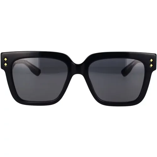 Square Frame Sunglasses with Bold Texture , male, Sizes: 54 MM - Gucci - Modalova