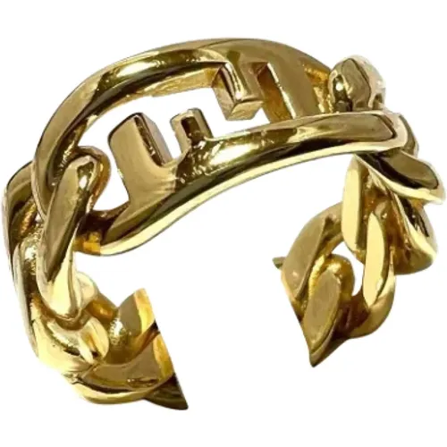 Pre-owned Jewellery, unisex, , Size: ONE SIZE Pre-owned Metal rings - Fendi Vintage - Modalova