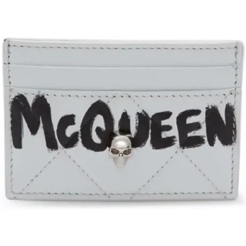 Wallets & Cardholders, female, , Size: ONE SIZE Quilted Logo Card Holder - alexander mcqueen - Modalova