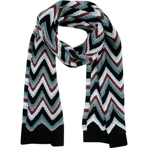 Winter Scarves, male, , Size: ONE SIZE and Red Winter Scarf - Missoni - Modalova