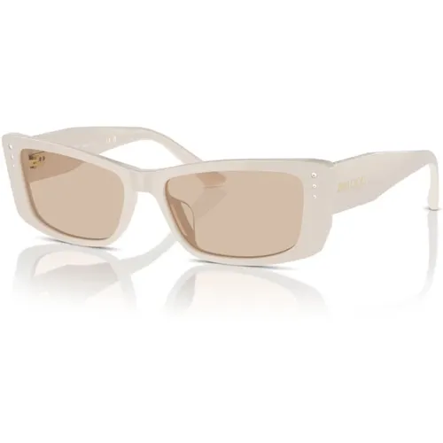 Pillow Shape Sunglasses Brown Lenses , female, Sizes: 55 MM - Jimmy Choo - Modalova