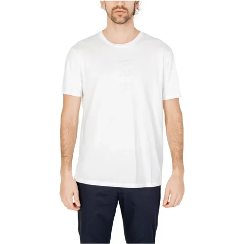 Plain Round Neck T-Shirt , male, Sizes: L, M, S - Armani Exchange - Modalova