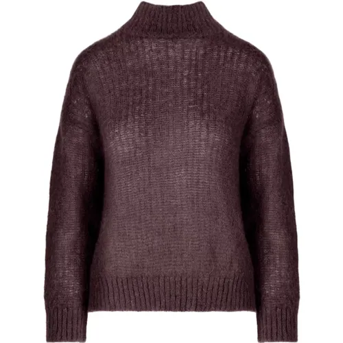 Cozy Mohair Turtleneck Sweater , female, Sizes: L, S - BomBoogie - Modalova