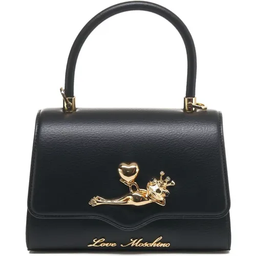 Schwarze Handtasche Aw24 - Love Moschino - Modalova